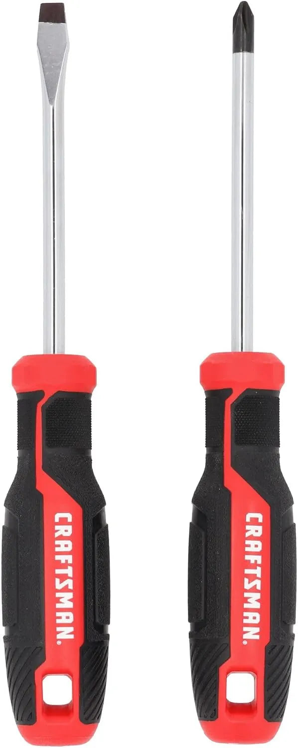 CRAFTSMAN 2 Pc Screwdriver Set, Phillips Screwdriver #2 and 1/4 In Flathead (CMHT65133)
