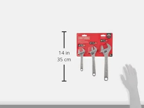CRAFTSMAN Adjustable Wrench Set, 3-Piece (CMMT12001) (Pack of 4)