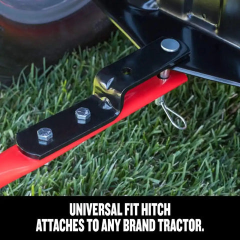 Craftsman Pull-Behind Lawn Broadcast Spreader for Seed, Fertilizer & Ice Melt, 110 lb Capacity with Universal Hitch, Made in USA