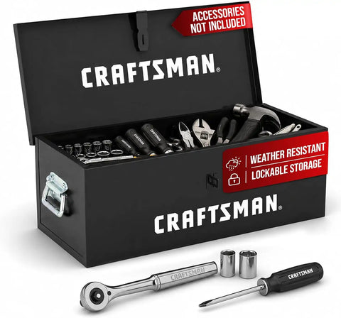 30" Craftsman Utility Box in Black