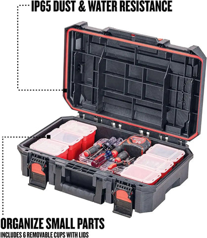 CRAFTSMAN VERSASTACK XL System Tool Box, Water Resistant Tool Storage, with 6 Small Parts Containers, 21 Inch (CMST21415)