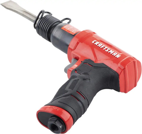 CRAFTSMAN Air Hammer, Medium Stroke, 2,800 BPM, Anti-Slip Handle, 4.4 SCFM at 90 PSI, Flat-Blade Chisel Included
