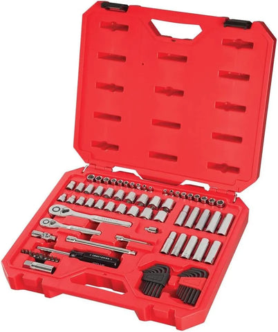 CRAFTSMAN Mechanics Tool Set, SAE/Metric, 1/4-Inch Drive, 83-Piece (CMMT12021)