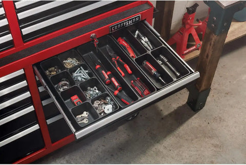CRAFTSMAN Workbench, Tool Storage, 6-Drawers with Tray and Holder Set, 41-inch, Rolling (CMST34062RB)