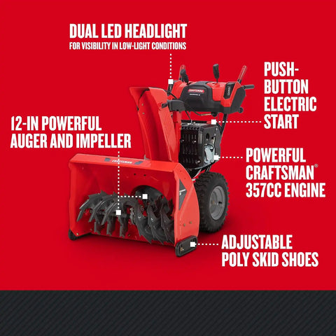 CRAFTSMAN Performance 30" Performance Two-Stage Snow Blower (31AH5D3HB93)