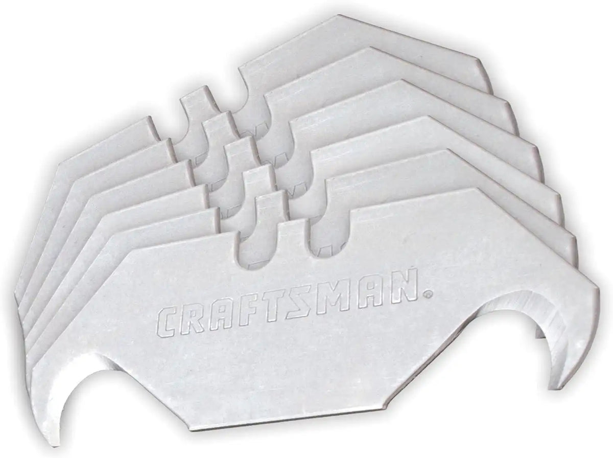 CRAFTSMAN Utility Knife Razor Blade, Carbon Steel, 3/4-in., 5-Pack (CMHT11146)