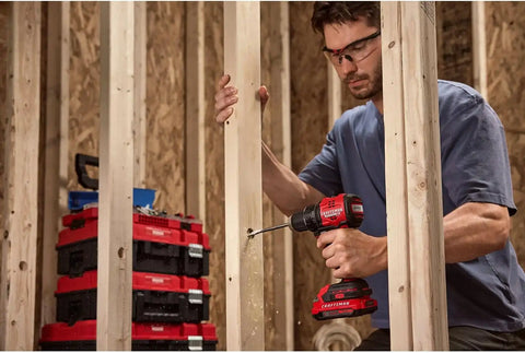 CRAFTSMAN V20 BRUSHLESS RP Compact Drill/Driver, Variable Speeed Trigger, Built In LED, Includes Battery and Charger (CMCD714D1)