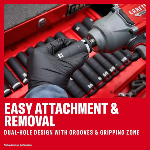 CRAFTSMAN 12 pc 1/2 in MM Deep Impact Socket Set (CMMT16887)