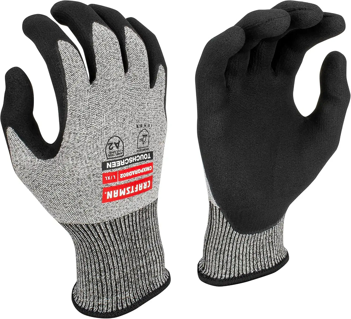 Craftsman CMXPGRAD802 Dyneema Cut Protection Glove, A2 Touchscreen, L/XL