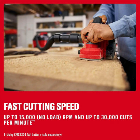 CRAFTSMAN V20 Cordless Brushless Hand Planer, 3-1/4 In. Fast Cutting Wood Planer with Dust Bag, Up to 15,000 RPM, Tool Only (CMCW350B)