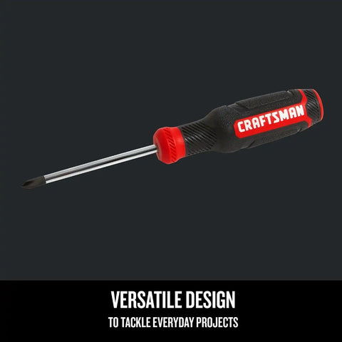 CRAFTSMAN Phillips Screwdriver, Bi-Material, PH #1 X 3 Inch (CMHT65052N) (Pack of 2)