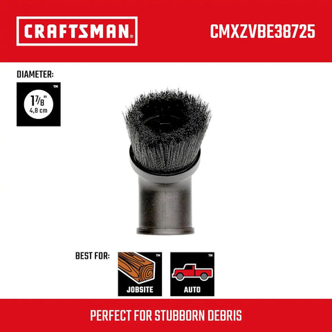 CRAFTSMAN CMXZVBE38725 1-7/8 in. Dusting Brush Wet Dry Vac Attachment