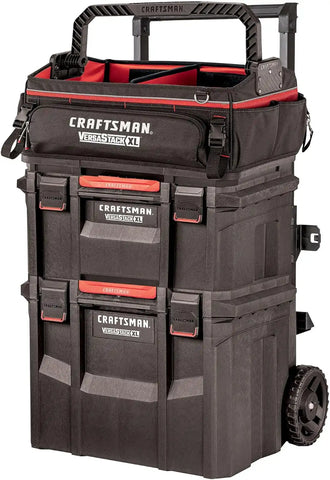 CRAFTSMAN VERSASTACK XL Tool Box, Waterproof Indoor/Outdoor, Stackable Tool Storage, Lockable, 21 Inch (CMST21430)