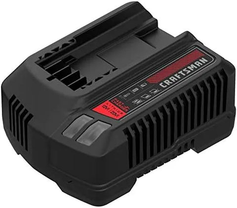 CRAFTSMAN V20 Battery Charger, LED Charging Indicator, Compatible with all CRAFTSMAN V20 Power Tool and Outdoor Tool Batteries (CMCB104)