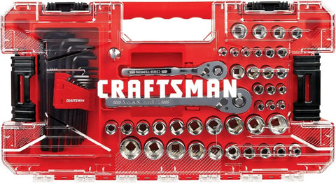 CRAFTSMAN Versastack Mechanics Tool Set, 1/4 and 3/8 Inch Drive, 71 Piece (CMMT45171)