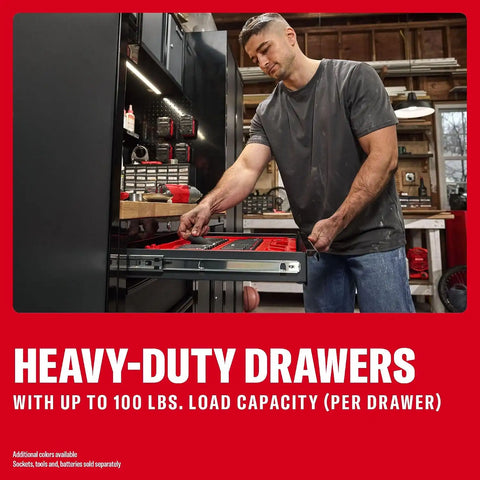 CRAFTSMAN Welded 5-Drawer Base Cabinet (Red/Black) (CMST32603RB)