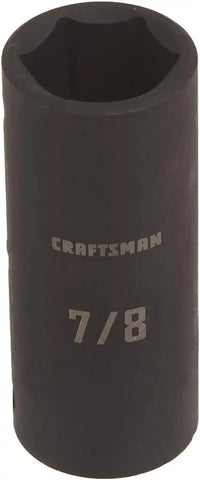 CRAFTSMAN Deep Impact Socket, SAE, 1/2-Inch Drive, 7/8-Inch (CMMT16063)