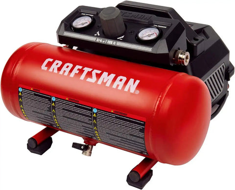 CRAFTSMAN 1.5 Gallon 3/4HP Oil-Free Portable Air Compressor 125PSI | Lightweight, 1.5 CFM @ 90 PSI, Fast Fill and Consistent Power, Oil-free Pump, Low Maintenance, Home DIY, Tire Inflation