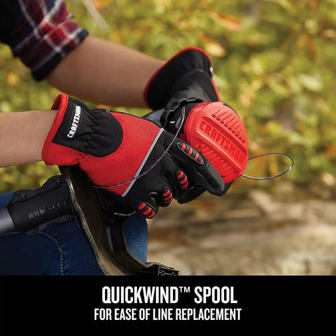 CRAFTSMAN V20 WEEDWACKER Cordless String Trimmer with QUICKWIND, 13 inch, Bare Tool Only (CMCST920B)