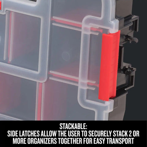 CRAFTSMAN Small Storage Organizer, 10 Compartment, Plastic (CMST14021) (Pack of 2)