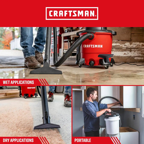 CRAFTSMAN 9 Gal. 4.25 Peak HP and 1.75 Peak HP Powerhead Vacuum Bundle