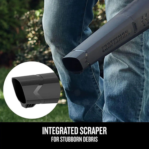 CRAFTSMAN V20 Leaf Blower Cordless with 4.0 Ah Battery and Charger, 90 MPH 200 CFM, Integrated Scraper, Lightweight, Easy Operation Handheld Blowers for Lawn Care (CMCBL710M1)