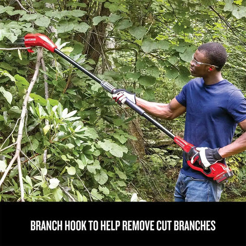 CRAFTSMAN V20 Cordless Pole Saw, 14-Foot, Battery and Charger Included, Pole Saws for Tree Trimming, Up to 325 Cuts per Charge, 4.0Ah, Electric Tree Trimmer (CMCCSP20M1)