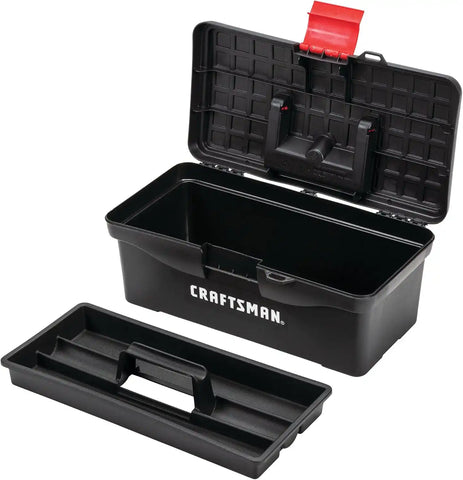 CRAFTSMAN Tool Box, Lockable, 13 in., Red/Black (CMST13004)