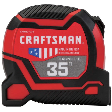 CRAFTSMAN Tape Measure 35-Foot, Magnetic (CMHT37935S)