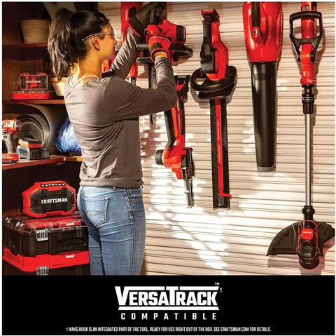 CRAFTSMAN V20 String Trimmer and Leaf Blower Combo Kit, Cordless (CMCK297M1)