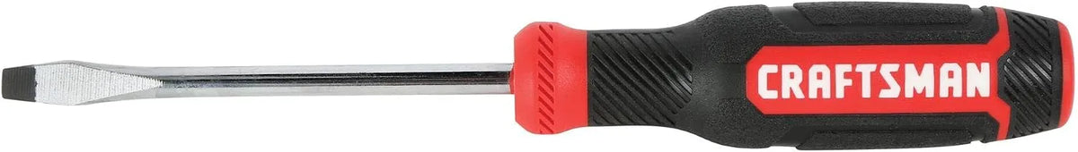 CRAFTSMAN Screwdriver, Slotted, Bi-Material, 1/4 X 4 Inch (CMHT65059N)