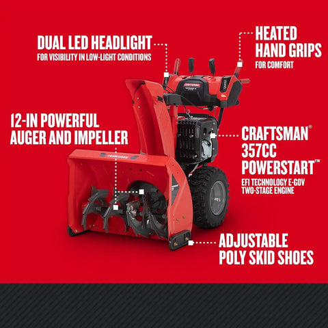 CRAFTSMAN Performance 28" EFI Two-Stage Snow Blower (31AH5G3GB93)