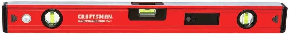 CRAFTSMAN Level, 24", Box Beam, Lighted Vials (CMHT82388)
