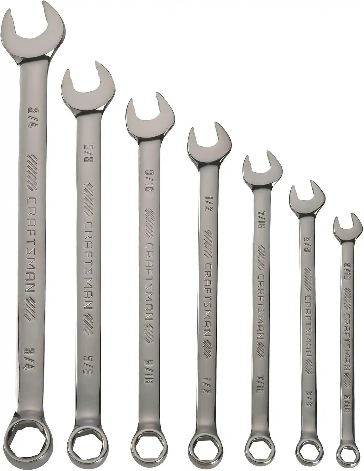 CRAFTSMAN OVERDRIVE 7-Piece Standard (SAE) Wrench Set (CMMT87707)