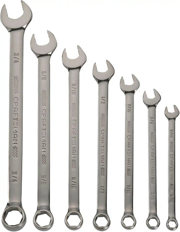 CRAFTSMAN OVERDRIVE 7-Piece Standard (SAE) Wrench Set (CMMT87707)