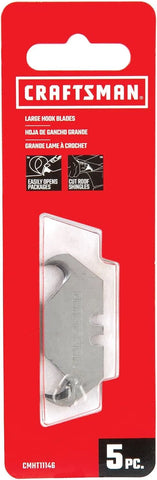 CRAFTSMAN Utility Knife Razor Blade, Carbon Steel, 3/4-in., 5-Pack (CMHT11146)