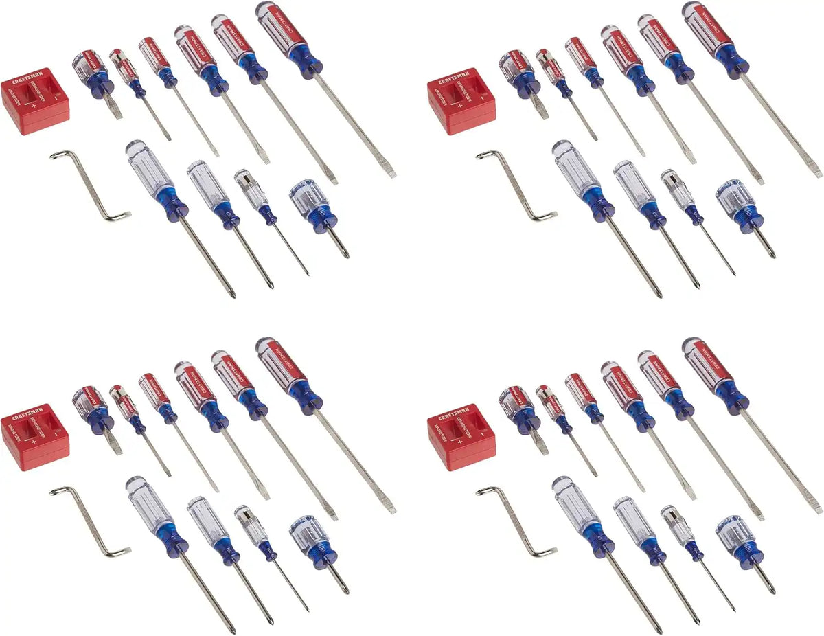 CRAFTSMAN Screwdriver Set, Assorted, 12Piece (CMHT65044) (Pack of 4)