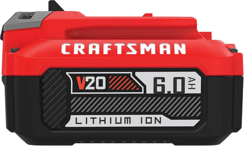 CRAFTSMAN 20V Battery and Charger Set, 4Ah and 6Ah Lithium Ion Batteries and 1 Charger, Cordless Tool Battery Packs (CMCB2046-CK)