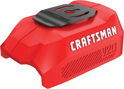 CRAFTSMAN V20 USB Adapter, USB Power Source for Charging Phone, Tablet, Batteries, and More, Bare Tool Only (CMCB002B)