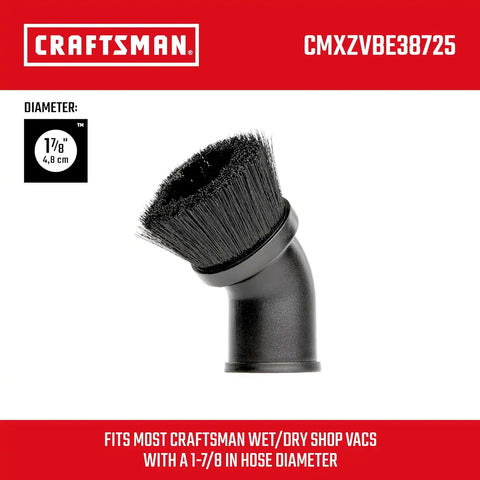 CRAFTSMAN CMXZVBE38725 1-7/8 in. Dusting Brush Wet Dry Vac Attachment
