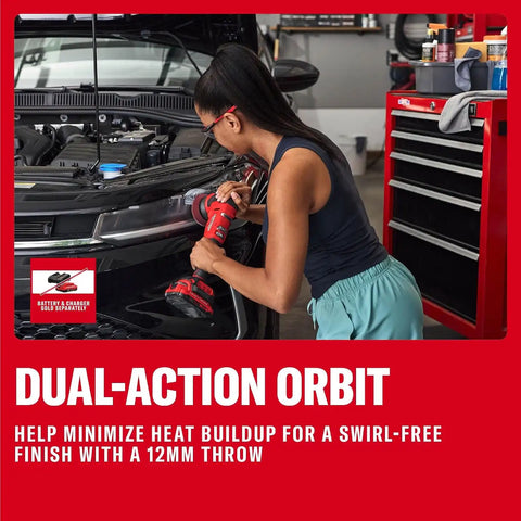 CRAFTSMAN 3 in. Dual Action Buffer Polisher, V20 Brushless Cordless Orbital Polisher, Variable Speed, Tool Only (CMCE130B)