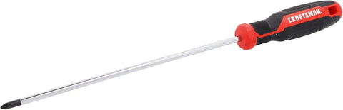 CRAFTSMAN Screwdriver PH2 x 10 in. Extended Reach Phillips Head, Strong Grip Handle (CMHT65153)