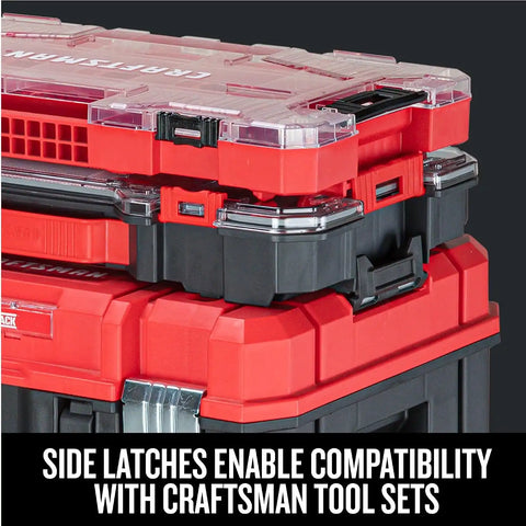 CRAFTSMAN VERSASTACK Storage Organizer, Small Parts Organizer, 20-Compartments, Lid Includes Secure Latch (CMST17828)