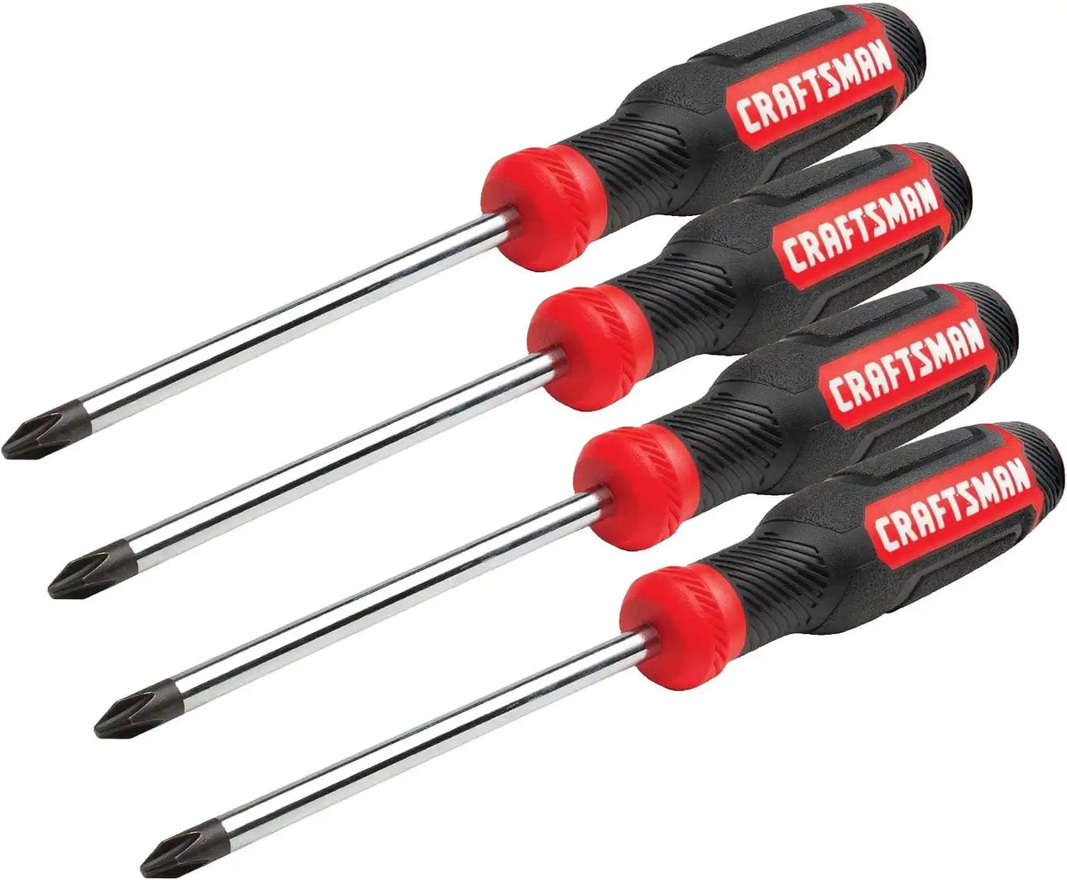 CRAFTSMAN Screwdriver Set, Bi-material, 2 Piece (CMHT65072N) (Pack of 4)