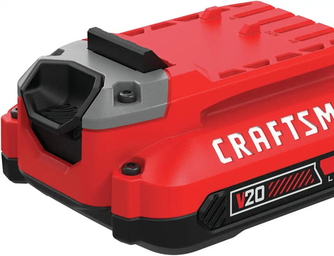 CRAFTSMAN V20 2Ah Lithium Ion Power Tool Battery 2-Pack and Charger Starter Kit (CMCB202-2CK)