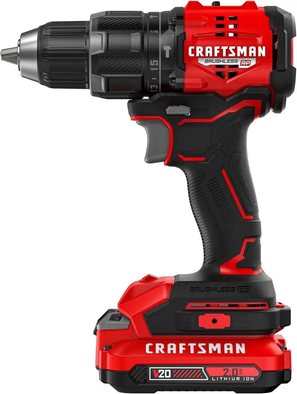 CRAFTSMAN V20* Brushless RP Compact 1/2-in Hammer Drill Kit (CMCD716D1)