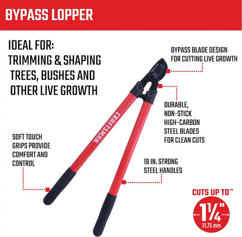 CRAFTSMAN CMXMKIT0170 Tree & Shrub Pruning Set with Bypass Pruning Shears, Bypass Lopper and Folding Pruning Saw