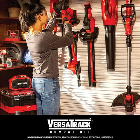 CRAFTSMAN 20V MAX Cordless Leaf Blower with Battery and Charger, Hard Surface Electric Leaf Blower,Powerful up to 90 MPH, Red (CMCBL710D1)