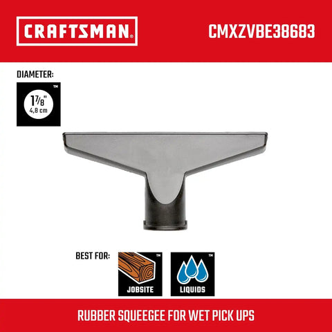 CRAFTSMAN CMXZVBE38683 1-7/8 in. Wet Nozzle Wet Dry Shop Vacuum Attachment