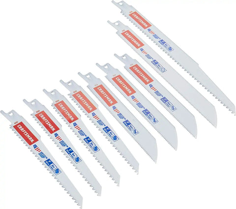 CRAFTSMAN Reciprocating Saw Blades, 9 Piece Kit (2058840)
